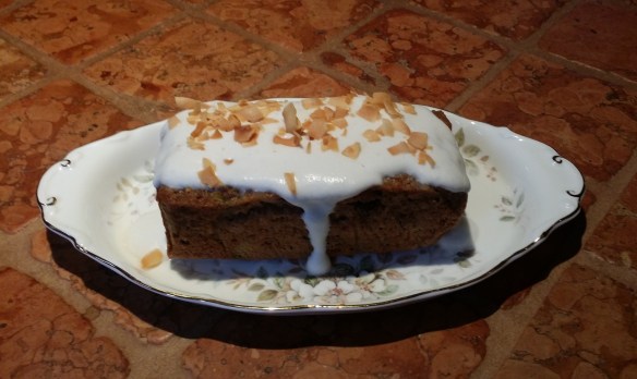 Coconut whipped cream with toasted coconut flakes