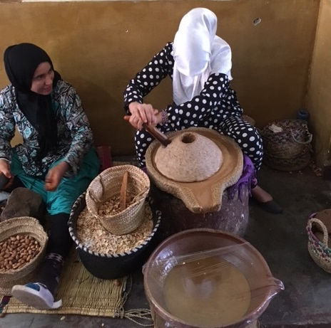 Women preparing the Oil
