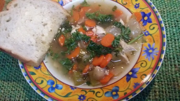 Chicken Bone Broth with Vegetables