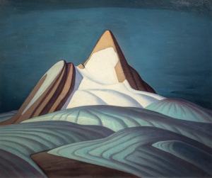 Isolation Peak, Rocky Mountains. 1930. Oil on canvas. Hart House Permanent Collection, University of Toronto. Purchased by the Art Committee with income from the Harold and Murray Wrong Memorial Fund, 1946. (Lawren Harris).